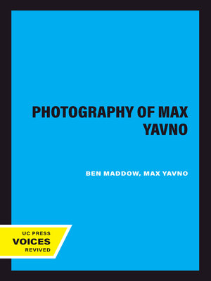 cover image of The Photography of Max Yavno